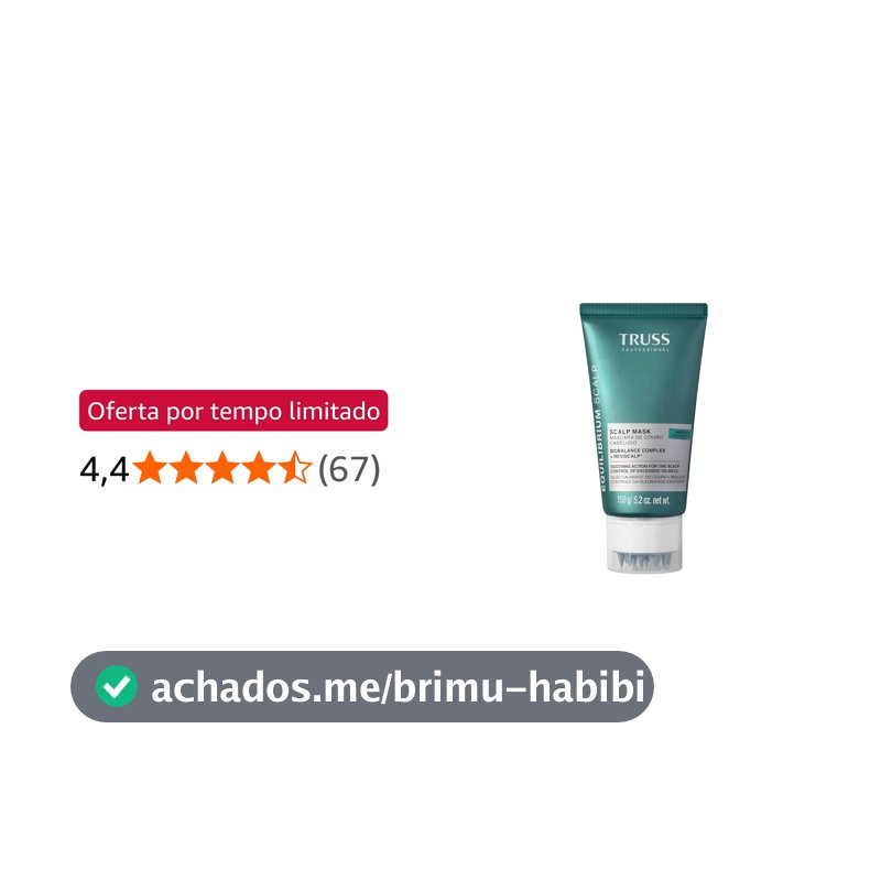 Truss Equilibrium Scalp Máscara de Couro Cabeludo 150g