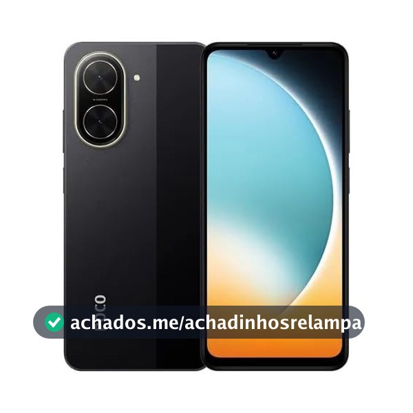 Smartphone Xiaomi Poco C71 Preto 4G 4GB RAM 128GB ROM