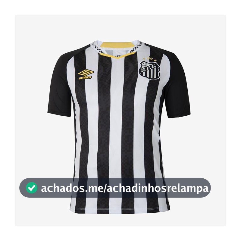 Camiseta de Time Umbro Santos OF Torcedor Masculino