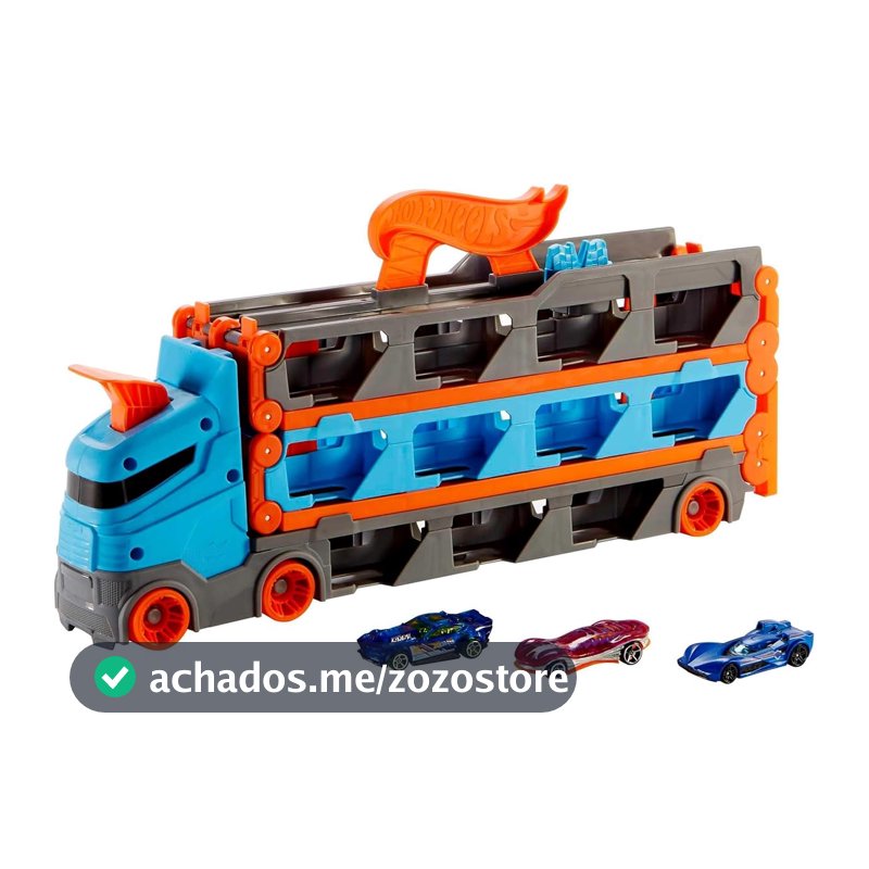 Hot Wheels City Pista de Brinquedo Reboque de Pista de Corridas para crianças a partir de 4 anos