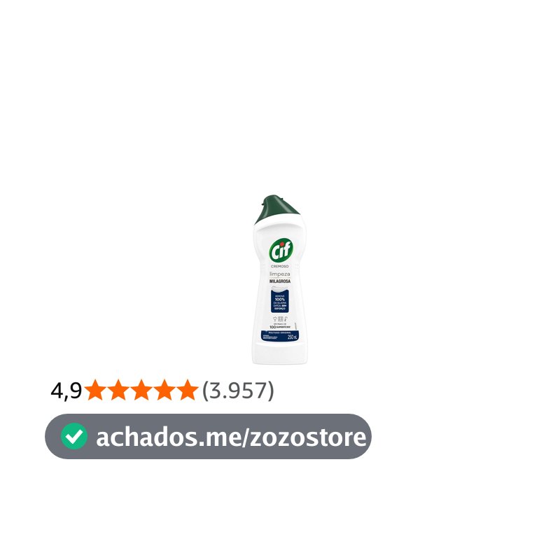 Cif Cremoso Limpeza Milagrosa Produto De Limpeza De Casa Milagroso Original Remove 100% Da Sujeira Difícil Sem Esforço 250 Ml