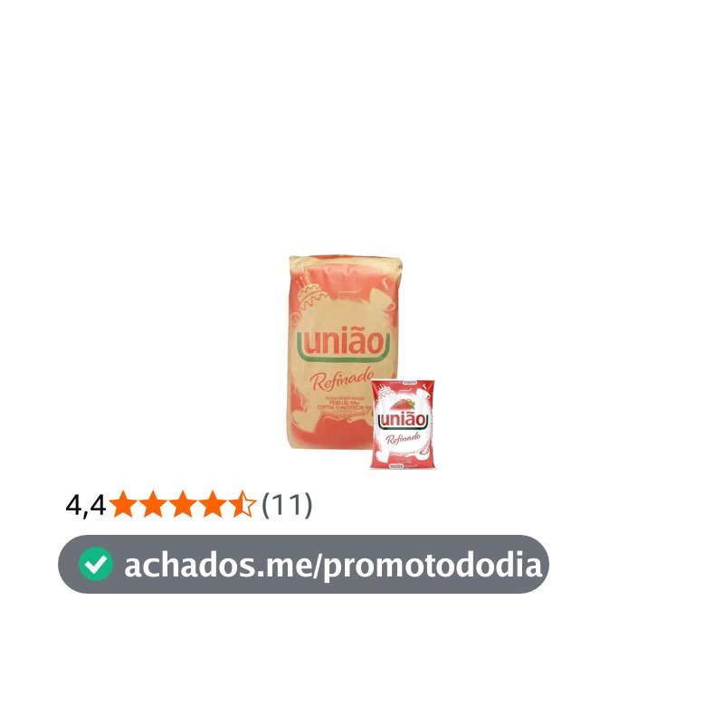 Açúcar Refinado 1kg Fardo 10 UN União