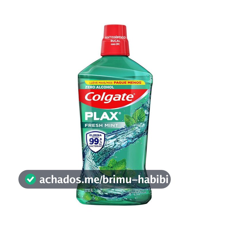 Colgate Plax Fresh Mint Enxaguante Bucal, 1L