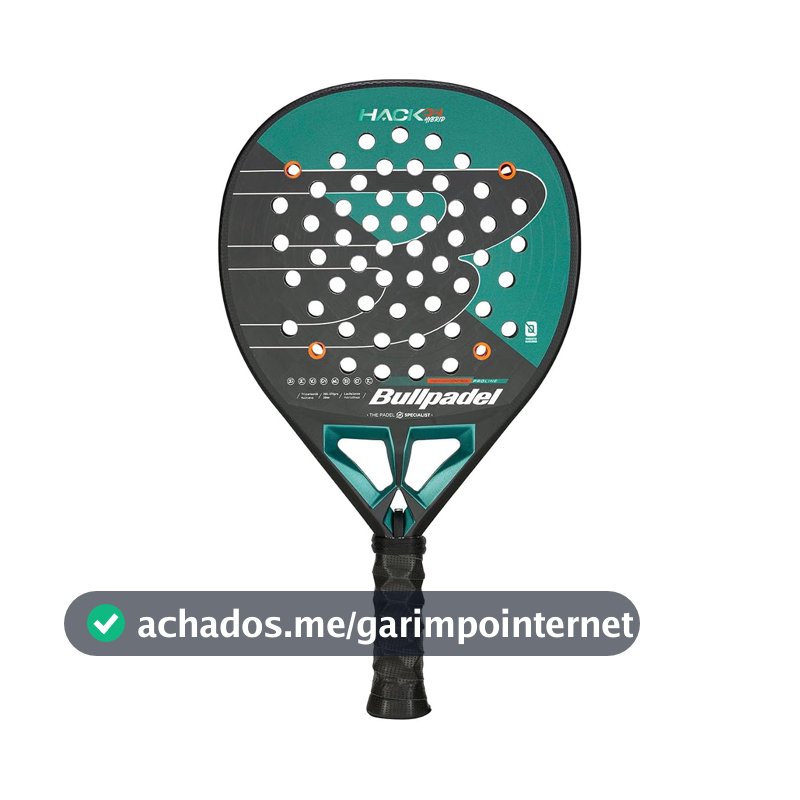 BULLPADEL Raquete de padel HACK 04 HYBRID 2025