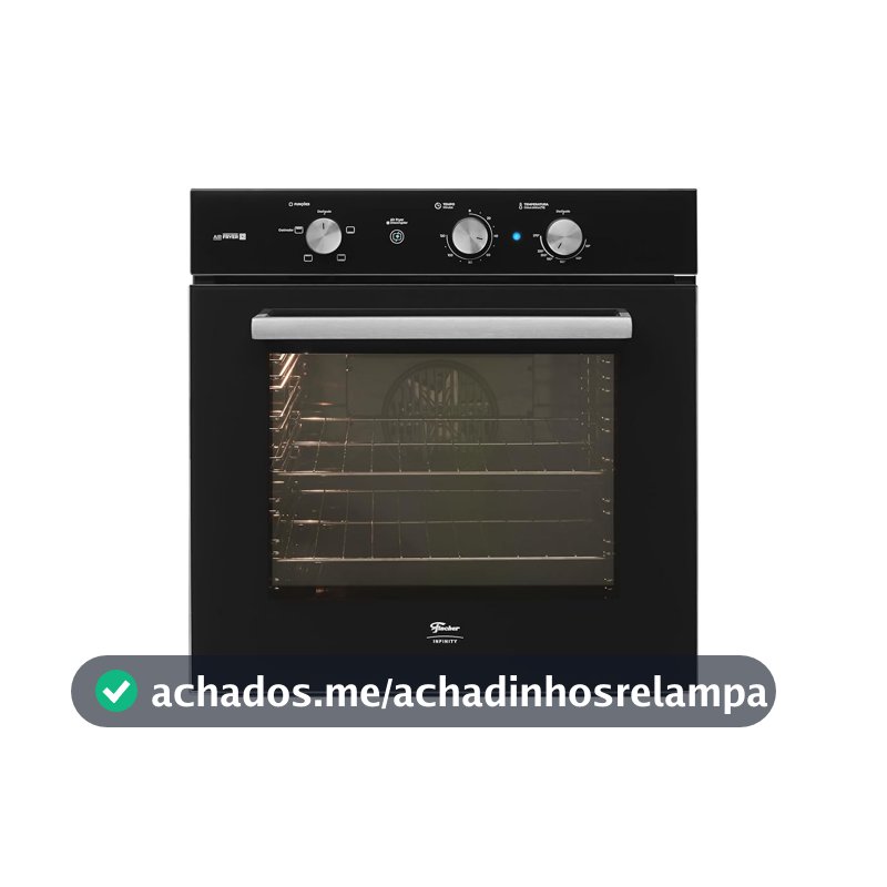 Fischer Forno Elétrico Embutir Infinity 78L com Air Fryer Preto 220V