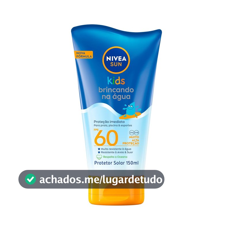 Protetor Solar Infantil NIVEA Sun, FPS 60, 150ml