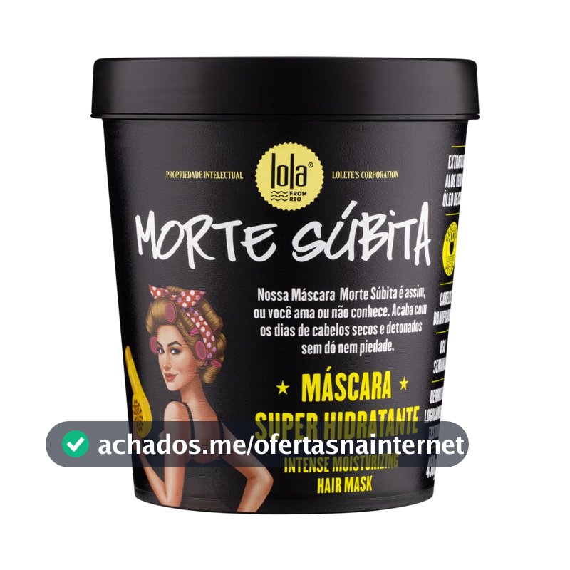 Morte Súbita Máscara Super Hidratante 450g , Lola Cosmetics