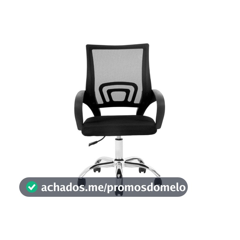 Cadeira de Escritório Diretor Giratória Preta DIR-002B Otello
