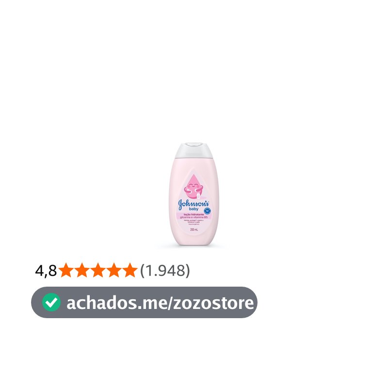 Loção Hidratante Corporal Johnson's Baby, 200ml
