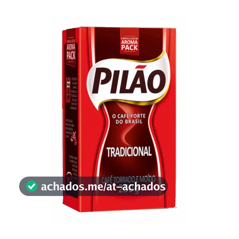Café Pilão Torrado e Moído Tradicional Vácuo 250 gramas