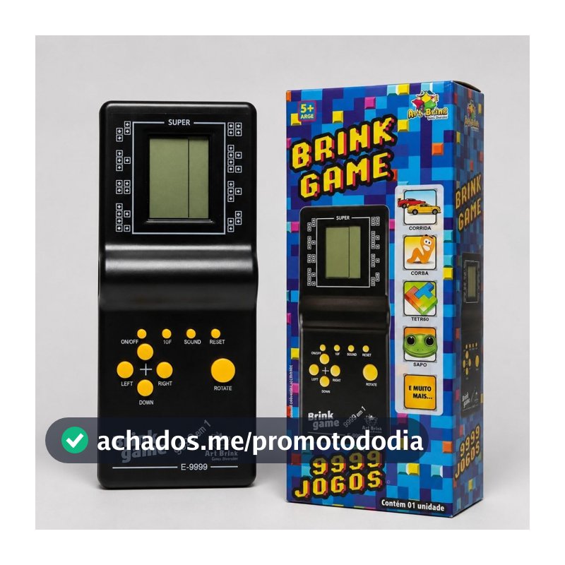 Brink Mini Game Jogo Retrô 9999 em 1 Art Brink