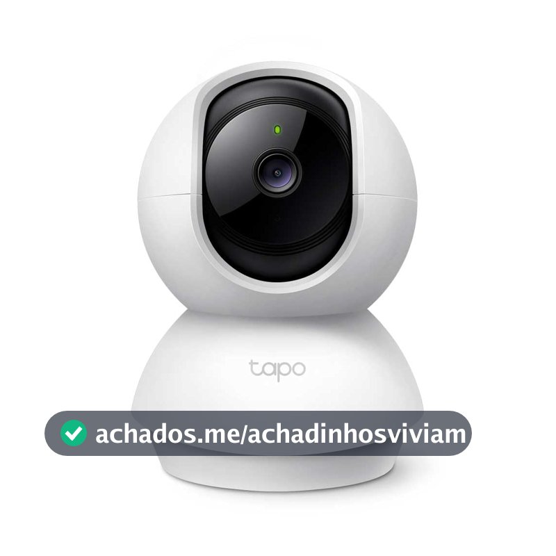 TP-Link Tapo C200 Câmera de Segurança Interna Wi-Fi 360°, 1080p Full HD, visão noturna, áudio bidirecional, detecção de movimento, Alexa, microSD até 512GB