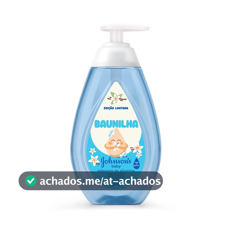 Sabonete Líquido Johnson's Baby, Baunilha, Edição Limitada, 400ml