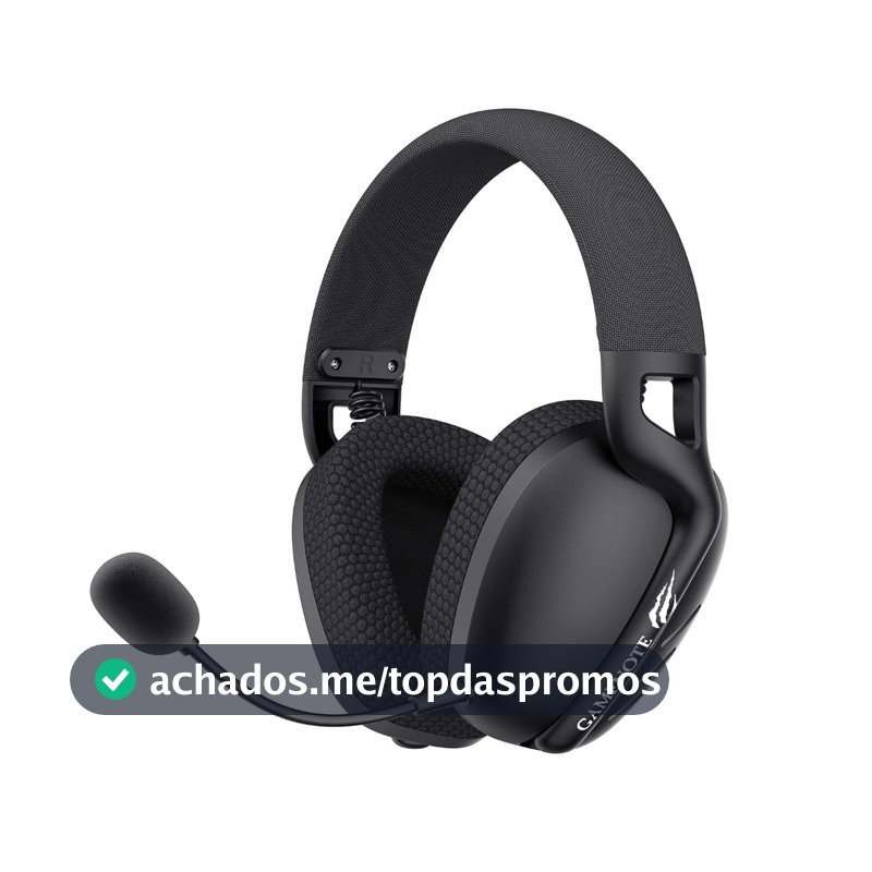 Havit Fone de Ouvido Headset Gamer Fuxi-H6 Com Fio e Sem Fio, Wireless 2,4GHz, Bluetooth, Cabo USB-C