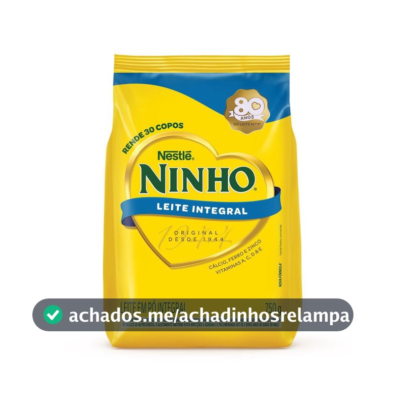 Ninho, Leite Po Integral, Pacote 750g