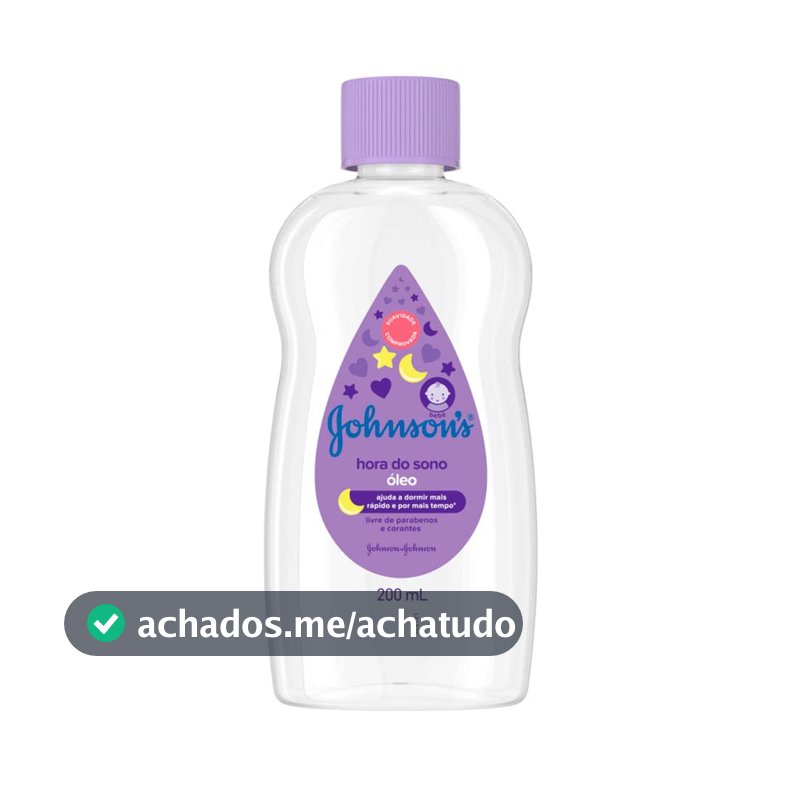 Óleo Hidratante para Bebês Johnson's Baby Hora do Sono, 200ml