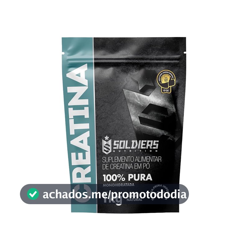 Creatina Monohidratada 1Kg - 100% Pura Importada - Soldiers Nutrition