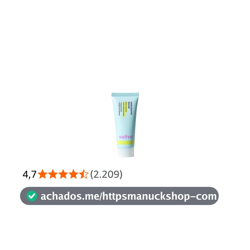 Sallve Hidratante Facial 40G - Beta-Glucan Phytoesqualano