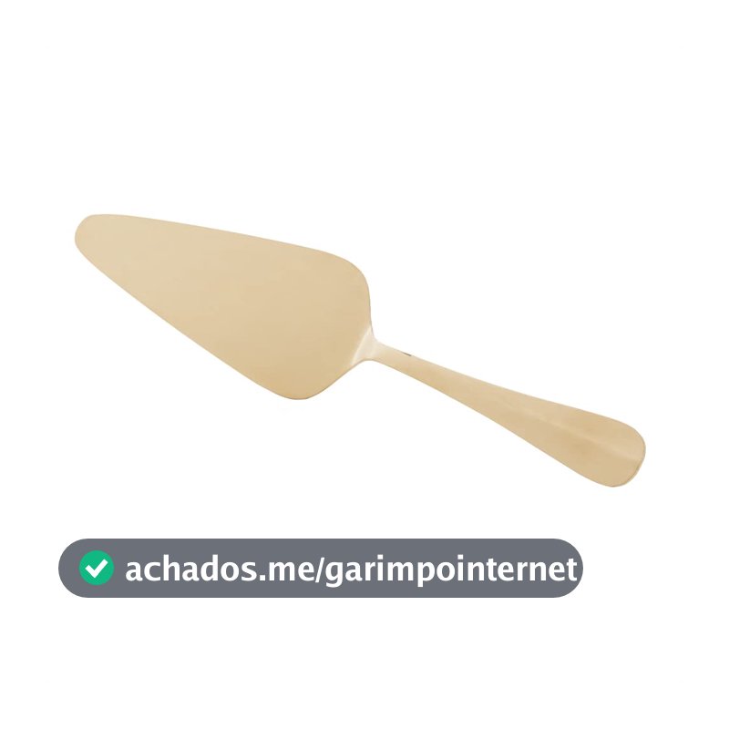 LYOR - Espátula de Aço Inox para Bolo Positano Dourada 25cm- Lyor