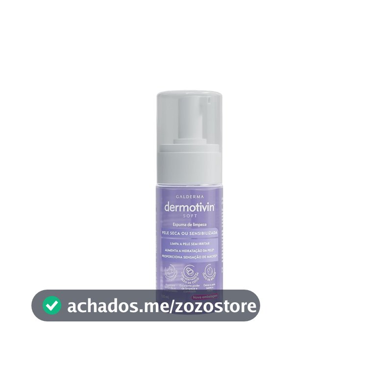 Dermotivin Soft Espuma de Limpeza Facial para Pele Seca ou Sensível 130ml