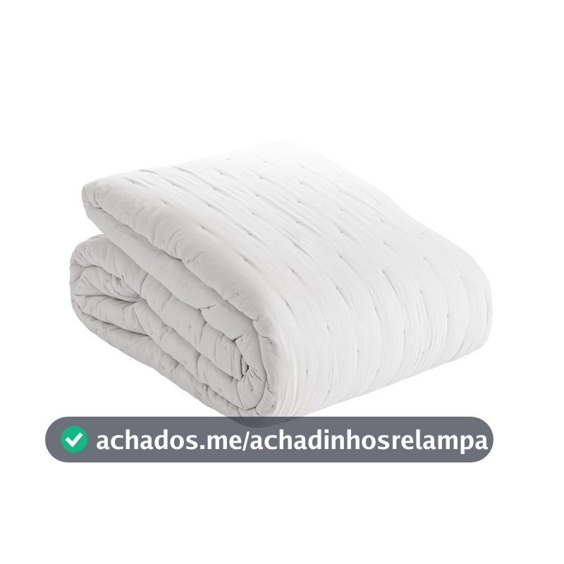 LYOR - Colcha Matelassê King Saphira e 2 Porta Travesseiros Toque 300 Fios Microfibra Branco