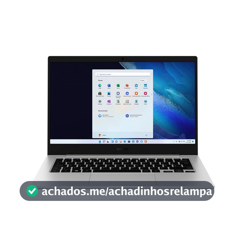 Notebook Samsung Galaxy Book Go, Windows 11 Home, 4GB, 128GB UFS, 14'' Full HD LED, 1.38kg