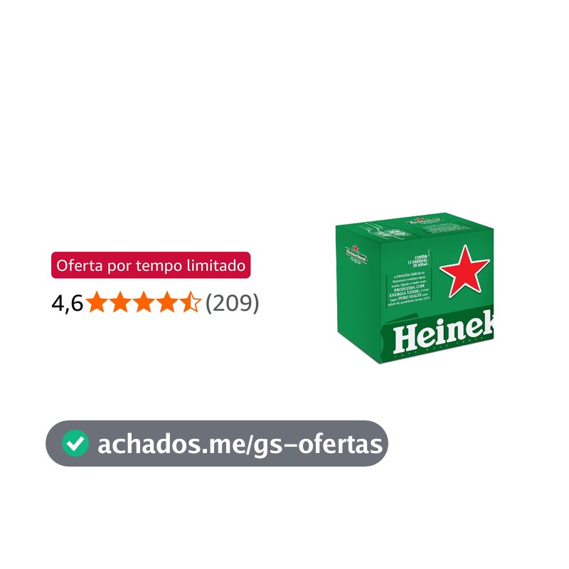 Cerveja Heineken Garrafa 600ml - Pack com 12 unidades