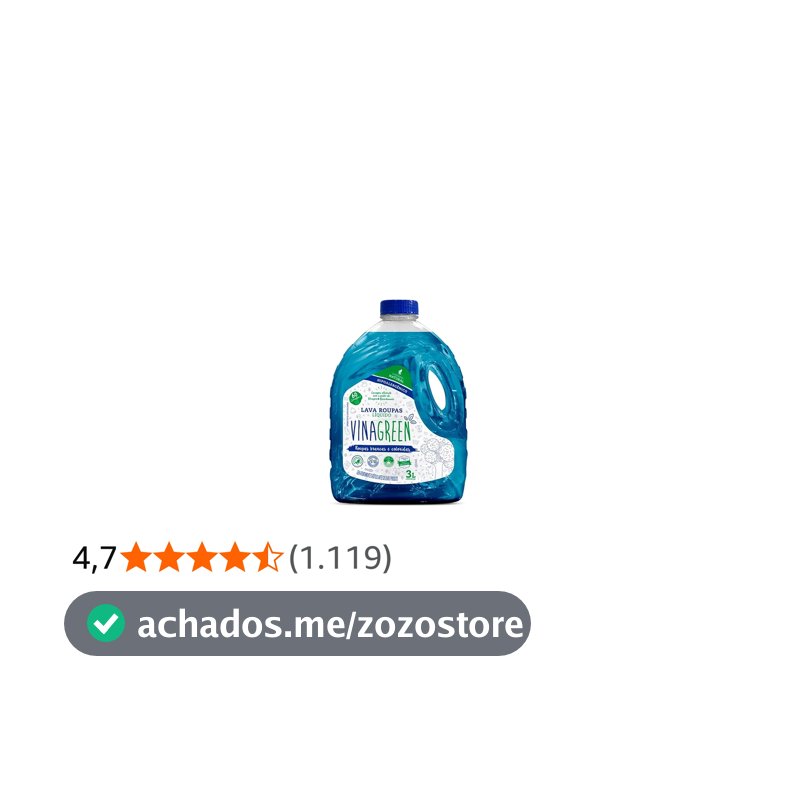 Vinagreen Lava Roupas Liquido 3L Tradicional