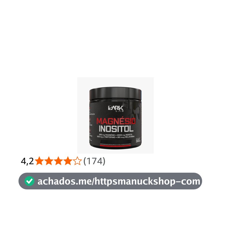 Suplemento Magnésio Inositol, Dark Lab, 300g, Maracujá