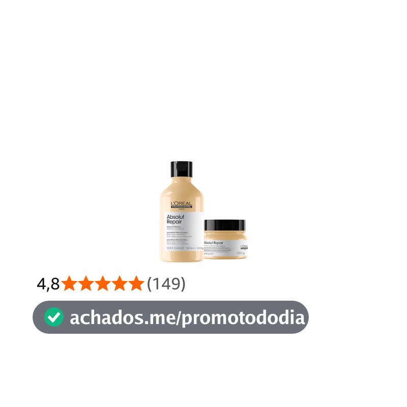 Kit L'Oréal Professionnel Serie Expert Absolut Repair Shampoo e Máscara P (2 produtos)