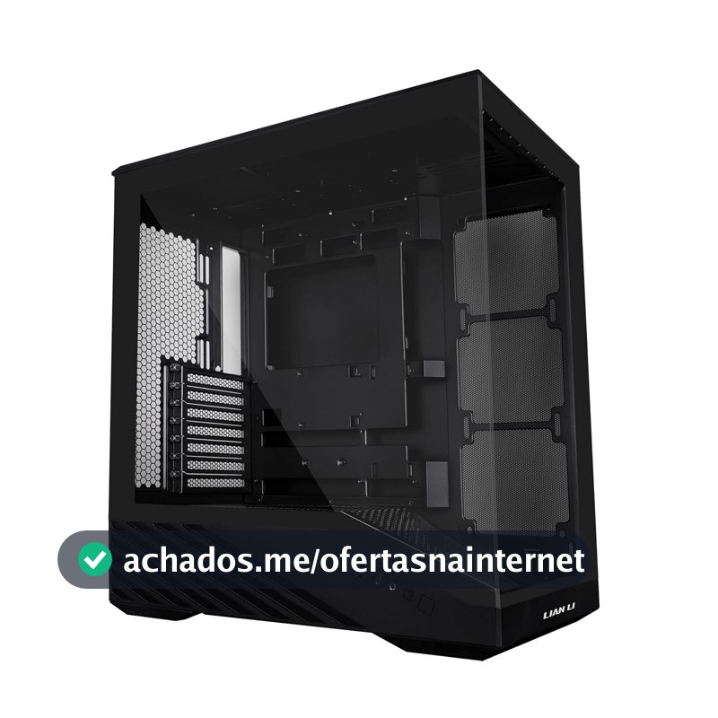 Gabinete Gamer Lian Li Vector V100 Mid Tower USB 3.1 Tipo-C Preto Sem Fans V100X