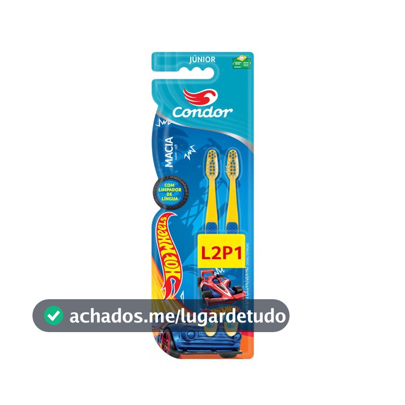 Escova Dental Infantil Condor, Hotwheels