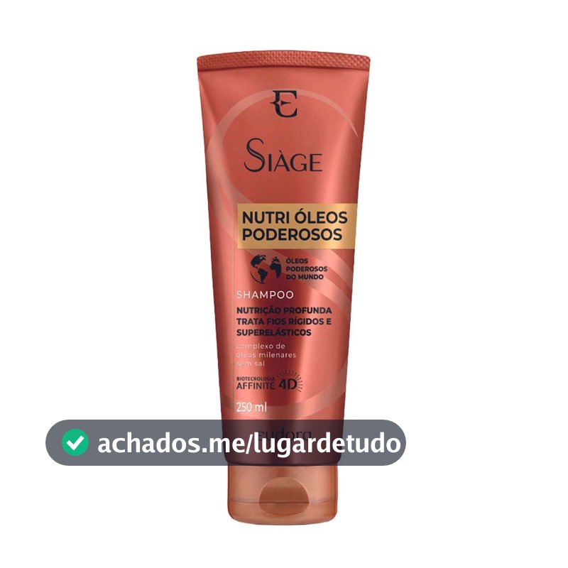 Eudora Siàge Nutri Óleos Poderosos Shampoo 250ml