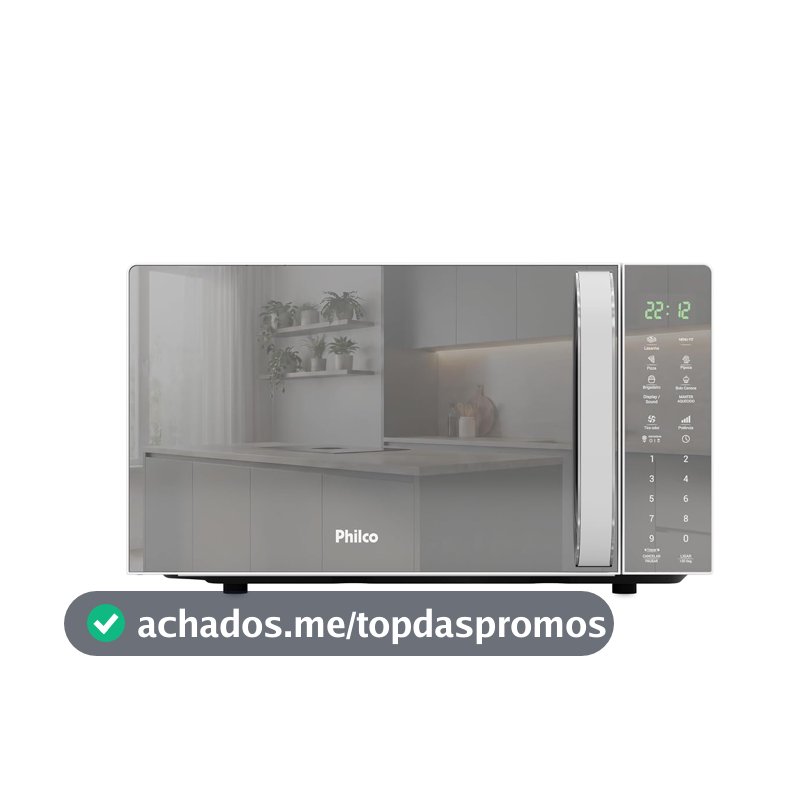 Micro-ondas Philco 20L Espelhado Pintura Limpa Fácil PMO24E 220v