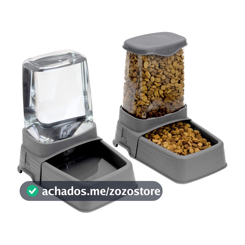 SPORT PET Alimentador de gravidade e bebedouro, pequeno