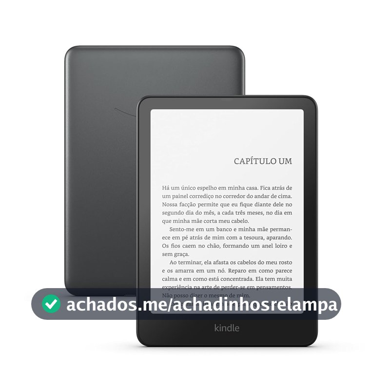 Kindle Paperwhite Signature Edition 32 GB (modelo 2024) - com luz frontal autoadaptável, carregamento sem fio e bateria que dura semanas - Cor Preta Metálica