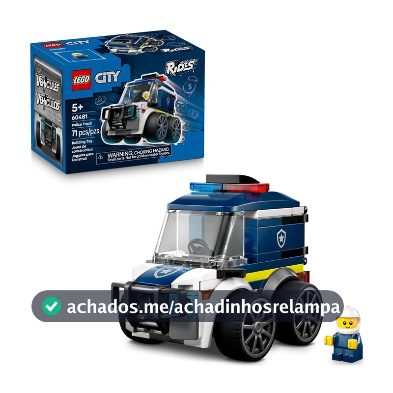 LEGO City Veículos: Caminhão da Polícia 60481 (71 Peças)
