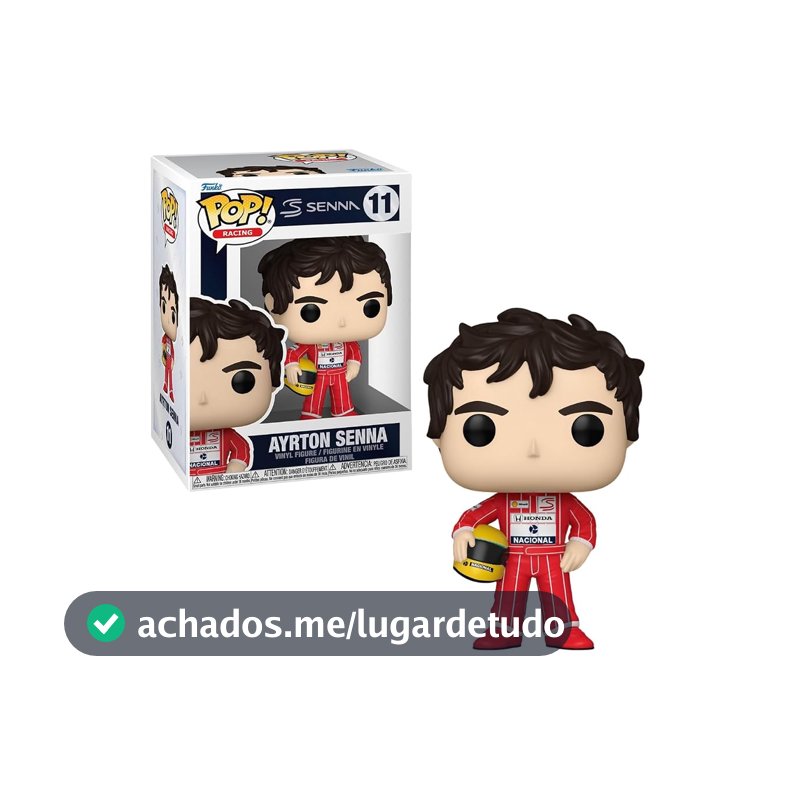 Candide, Boneco, Funko POP! Ayrton Senna, Racing McLaren - 10 cm