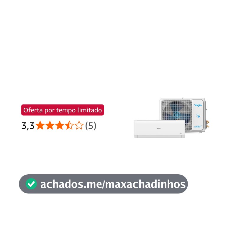 Ar-Condicionado Split HW Inverter Elgin Eco III Wi-Fi 12.000 BTUs R-32 Só Frio 220V