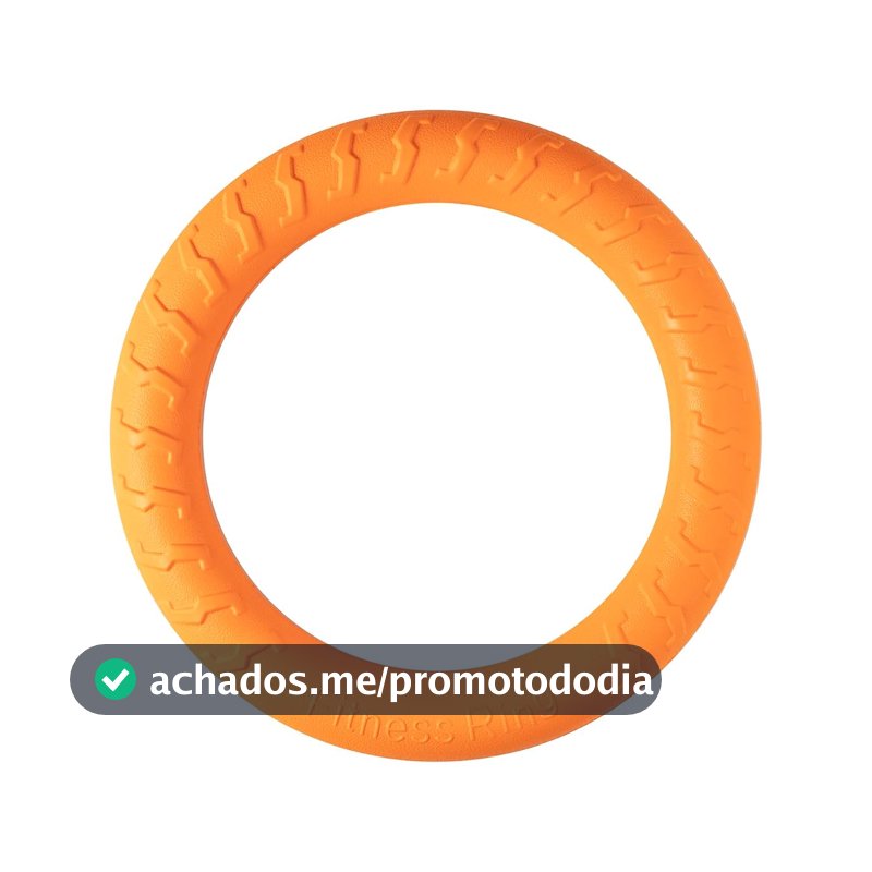 Jambo Pet, Brinquedo, Anel Strong Ring, Ideal Para Cães de Grande Porte, Espuma Expandida, Fácil de Morder e Reduz o Estresse, Resistente, Diversas Cores (Laranja)
