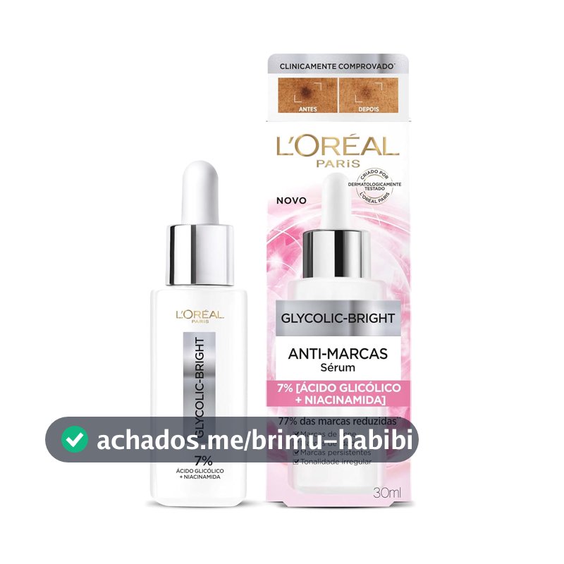 L'Oréal Paris Glycolic Bright Sérum Facial Anti-Manchas, 30 ml