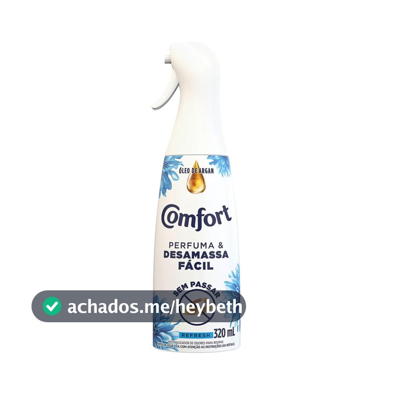 Comfort Perfuma e Desamassa Facil com Neutralizador de Odores Refresh 320 ml