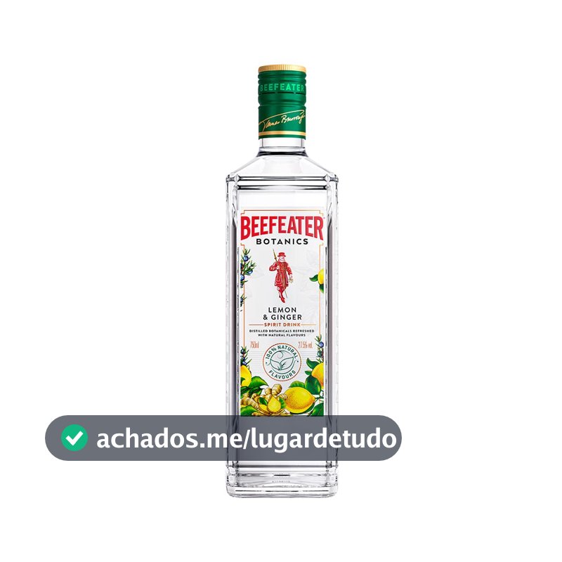 Gin Beefeater Botanics, Limão e Gengibre, 750ml