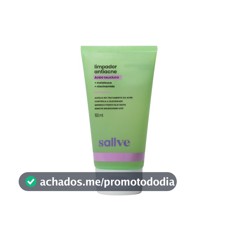 Sallve Limpador Antiacne 150Ml - Ácido Salicílico