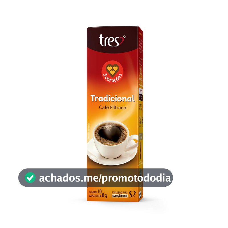 3 Corações Cápsula Café Filtrado TRES - 10 unidades