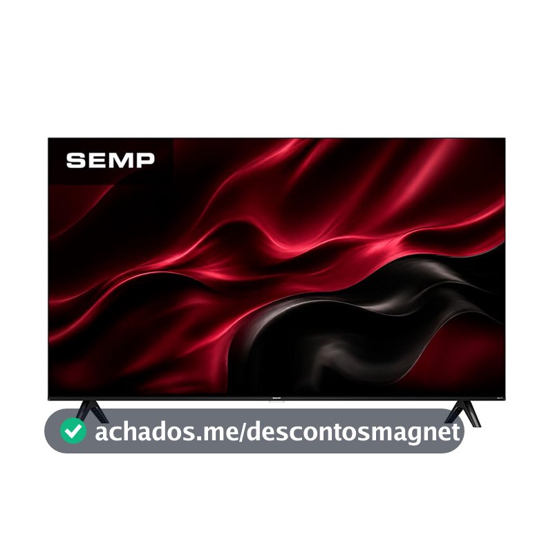 Smart TV Semp 43 Polegadas LED Full HD S42R Roku TV Wi-Fi Dolby Audio Brilho até 240 Nits 43S42R
