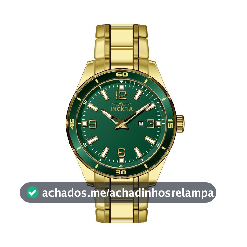 Invicta Relógio Masculino Pro Diver 44 mm Aço Inoxidável Quartzo, Dourado (Modelo: 46675), Dourado, Tendência