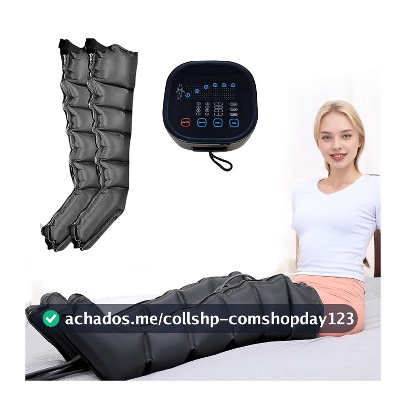 Massageador de Perna, Relaxe os Meridianos,Melhore a Circulação Sanguínea e alívio da dor,8 Tipos de Botas de Massagem de Perna Completa com Força de Compressão de Ar, 6 Padrões 110/220v para Inchaço, Plugue da UE (110, Volts)