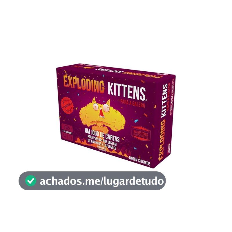 Asmodee, Exploding Kittens: para a Galera, Jogo para 2 a 10 Jogadores