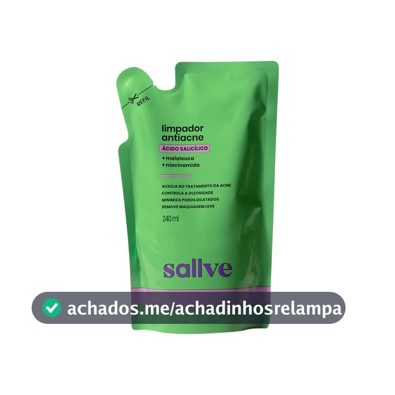 Sallve Refil Limpador Facial Antiacne 240ml